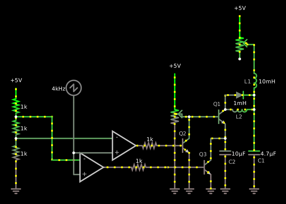 (schematic of switching current sink)